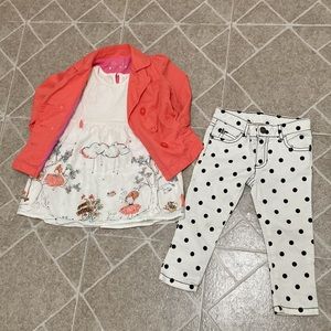 White Polka Dot Jeans